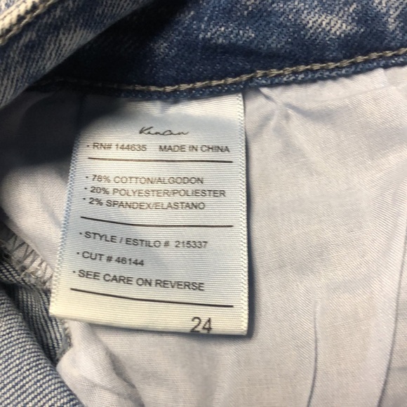 🐠KANCAN Plus Size High Rise Cropped Straight Acid Wash Stretch Jeans | NWT! - Picture 7 of 7